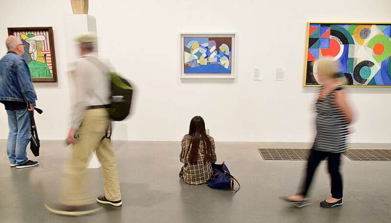 How people move in front of an art work can impact their experience