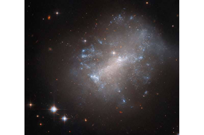 Hubble Captures a Billowing Irregular Galaxy