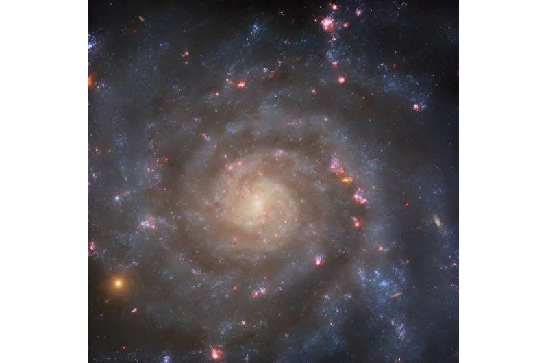 Hubble captures spiral galaxy IC 5332 face-on