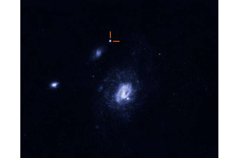 Hubble finds bizarre explosion in unexpected place