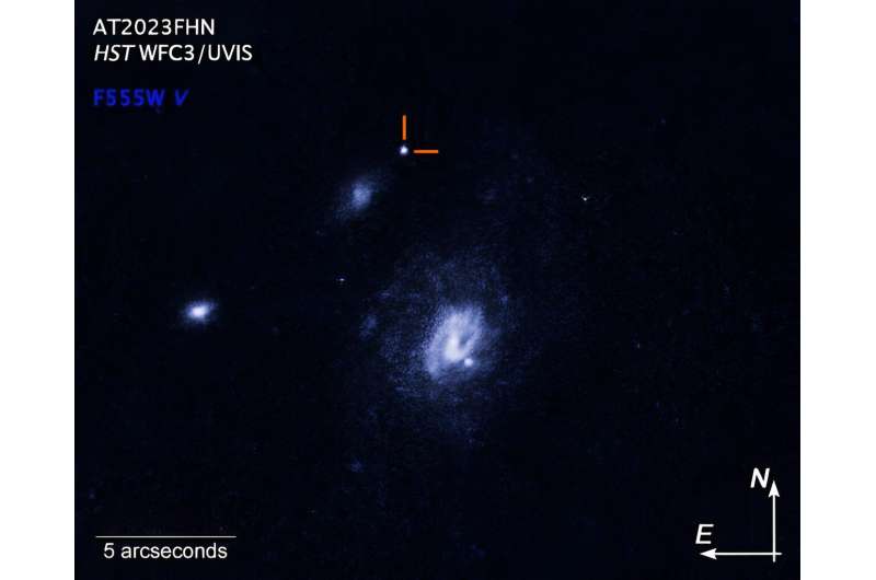 Hubble descubre extraña explosión en un lugar inesperado