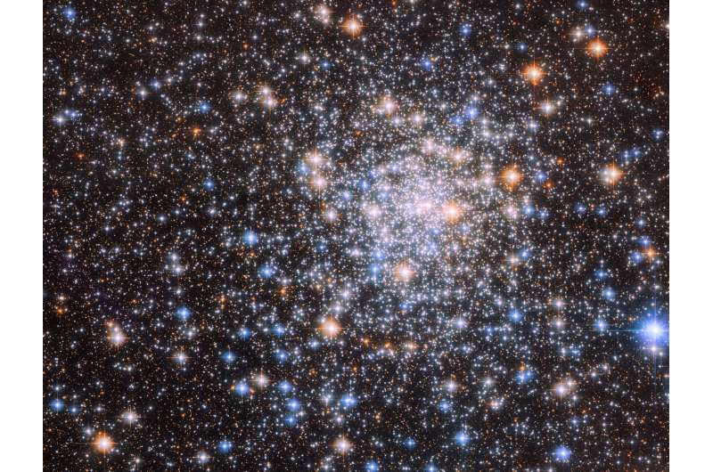 Hubble Glimpses a Glistening Cluster