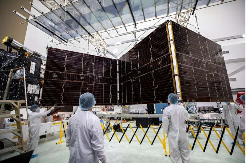 Huge Solar Arrays Permanently Installed on NASA’s Psyche Spacecraft