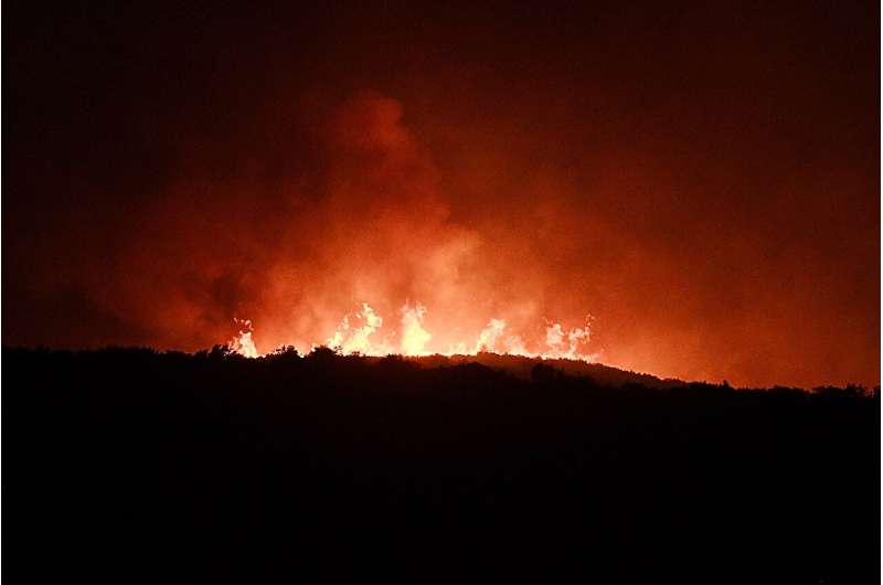Hundreds of firefighters backed by European Union reinforcements were struggling to contain the flames on the islands of Rhodes,