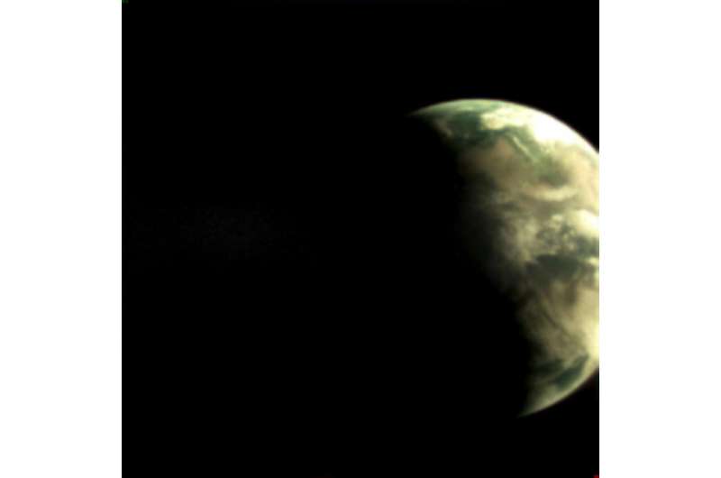 Image: Earth through a 2-mm lens