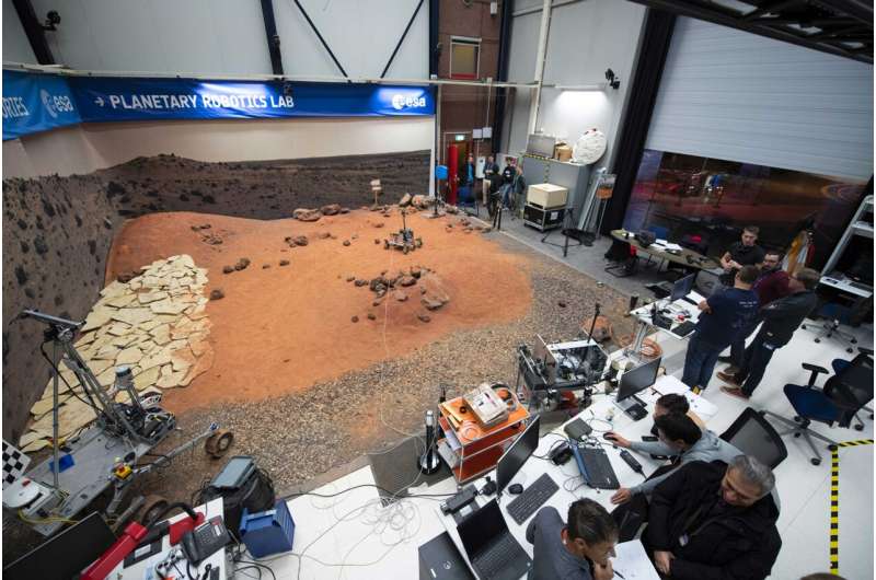 Image: Mars terrain recreation at ESA