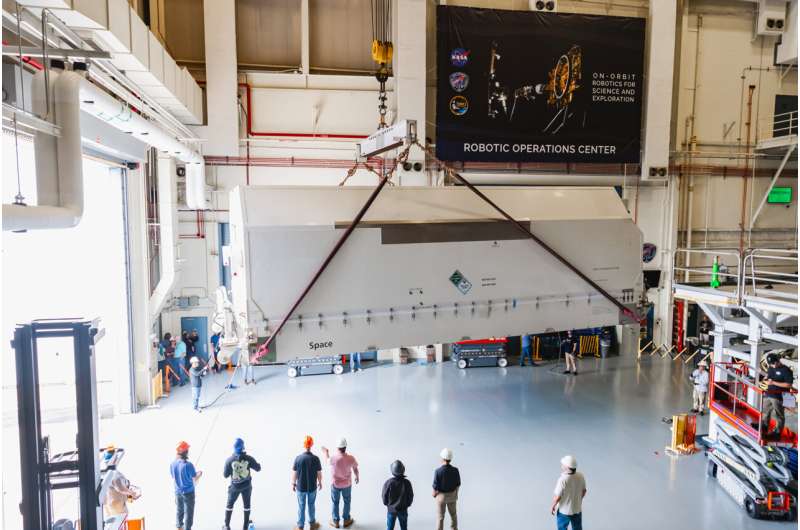 Image: Spacecraft bus for satellite servicing mission arrives at NASA Goddard