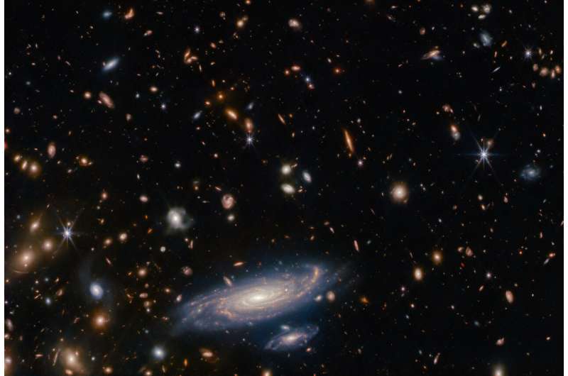 Image: Webb captures spiral galaxy LEDA 2046648 among thousands of others