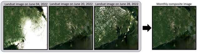 Improving accuracy of land change imagery with a new algorithm for image compositing