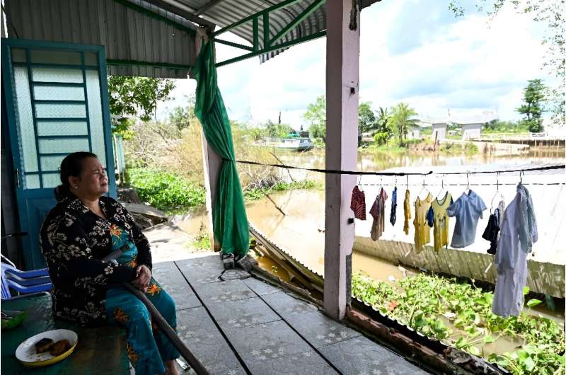 In addition to taking a toll on infrastructure, riverbank erosion has hit everyday residents like Le Thi Hong Mai
