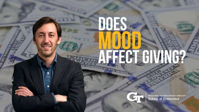In the mood for giving: Charitable donations may be more about how you feel before giving, not after