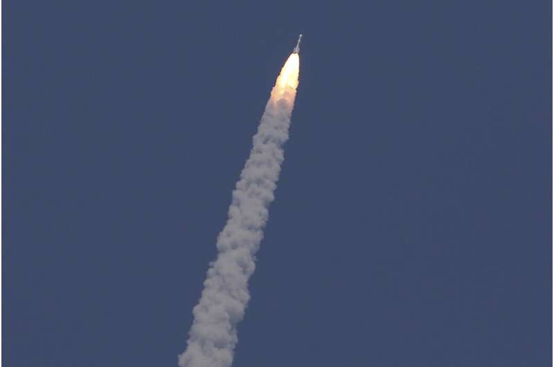 India launches spacecraft to study the sun after successful landing near the moon's south pole