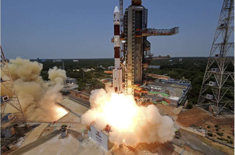 India launches spacecraft to study the sun after successful landing near the moon's south pole