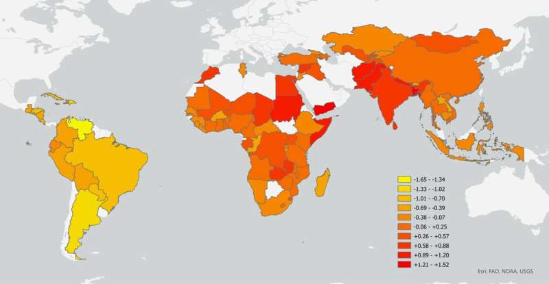 Inequality hotspot map shows where women in agriculture are hit the hardest by the climate crisis