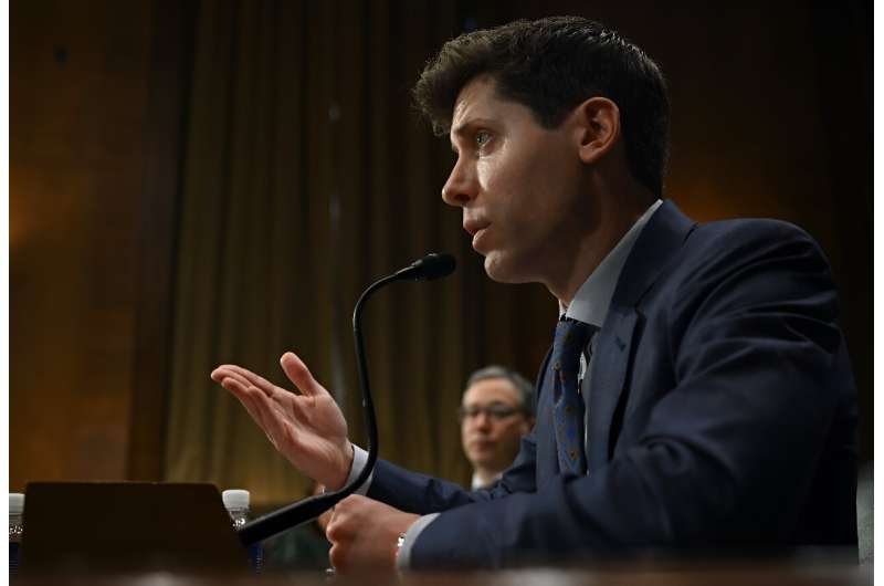 Influential artificial intelligence pioneer Sam Altman, seen here testifying before the US Senate on May 16, 2023, is 'intense, but in a good way,' says Industrial Microbes founder Derek Greenfield