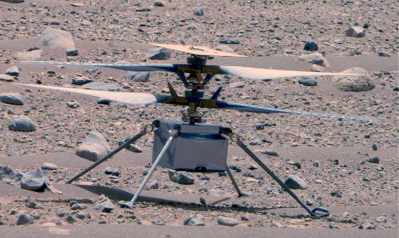 Ingenuity Mars Helicopter phones home