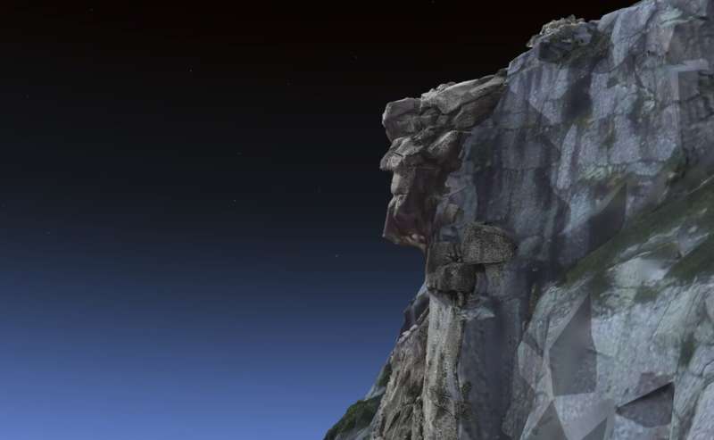 Interactive 3D model recreates Old Man of the Mountain