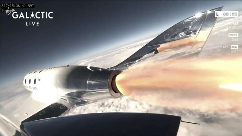 Italian researchers reach the edge of space, flying aboard Virgin Galactic's rocket-powered plane