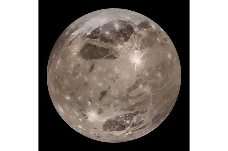 JWST takes a detailed look at Jupiter's moon Ganymede