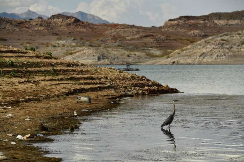 Lake Mead on the Colorado River has largely emptied over the last 20-plus years of drought