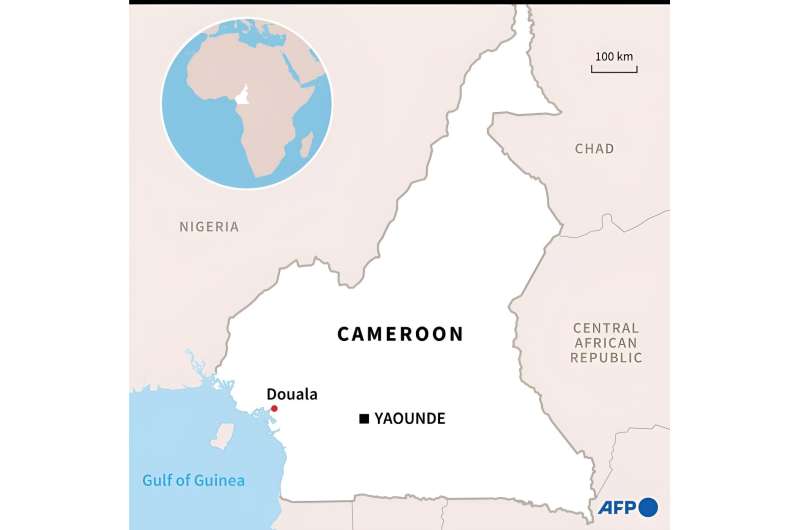 Landslides are frequent during the rainy season in Cameroon's capital Yaounde, where houses are sometimes built precariously on the city's many hills