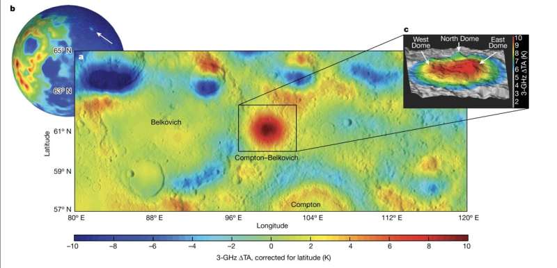 Large sub-surface granite formation signals ancient volcanic activity on Moon's dark side