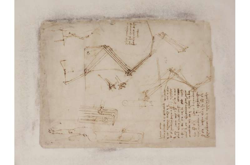 Leonardo da Vinci, a new discovery by Politecnico di Milano on folio 843 of Codex Atlanticus