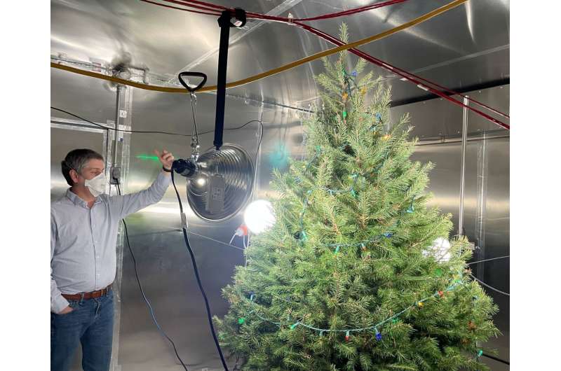 Live Christmas trees affect indoor air chemistry, NIST researchers find