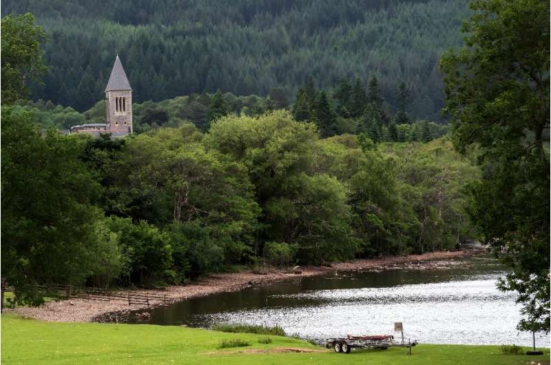 Loch Ness has seen its water levels sink after a dry start to the year