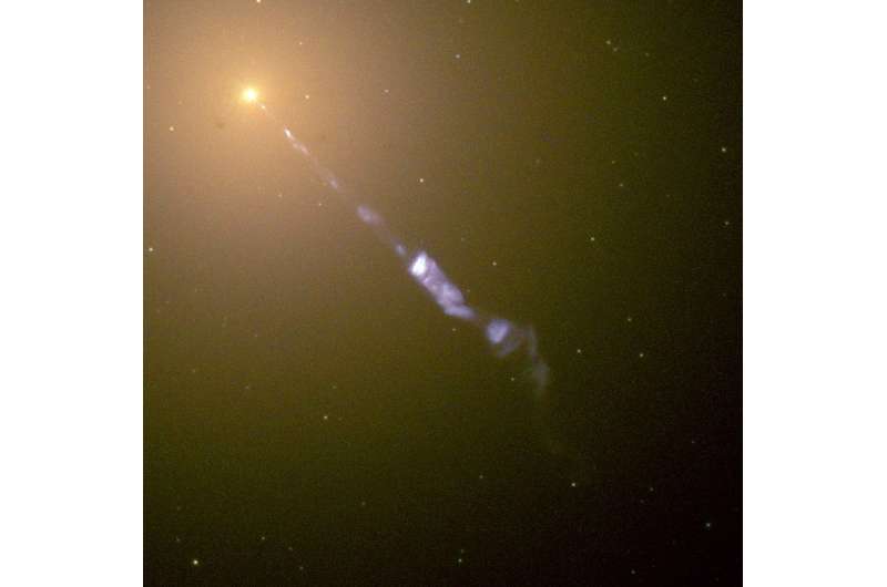 M87's jet is triggering novae