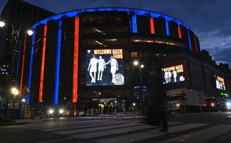 Madison Square Garden is home to the New York Knicks and New York Rangers