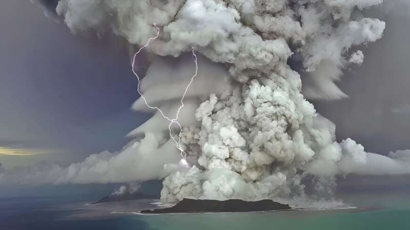 Study examines how massive 2022 eruption changed stratosphere chemistry and dynamics