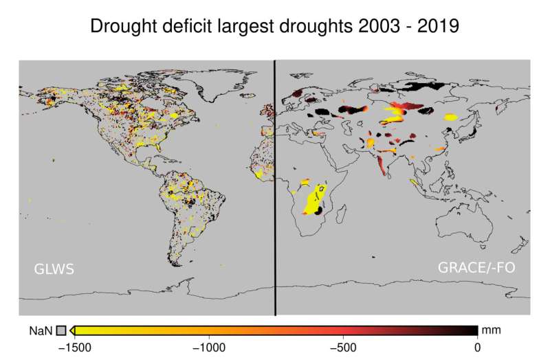 Measuring the extent of global droughts in unprecedented detail