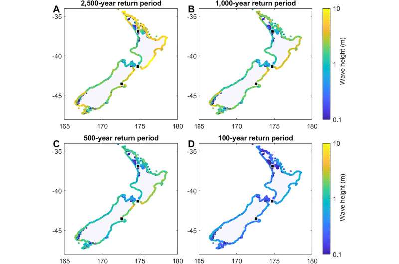 Model shows New Zealand should expect 15-meter tsunami every 580 years