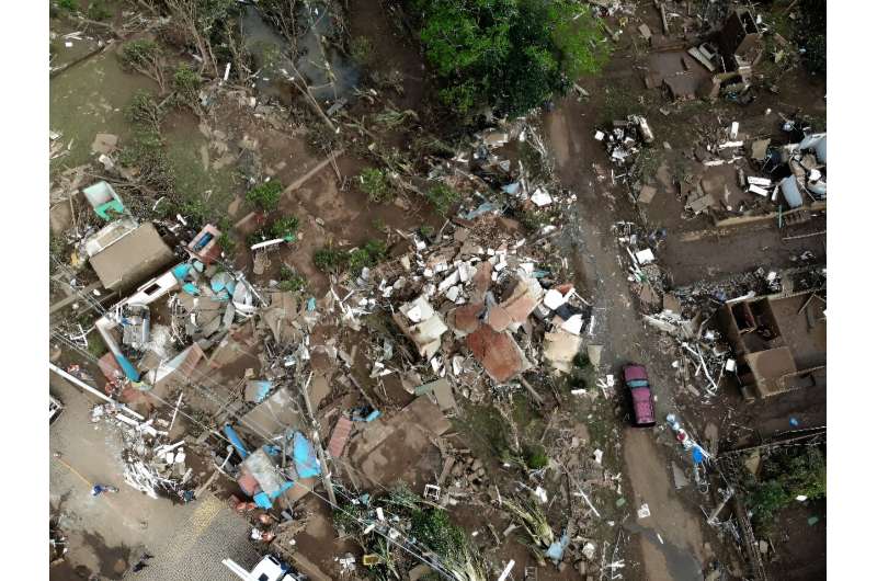 More than 10,500 people were forced to leave their homes in 83 municipalities hit by the cyclone in the state of Rio Grande do S
