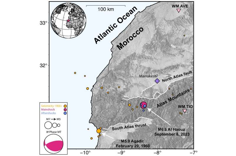 Morocco earthquake had unusual deep slip, according to new modeling