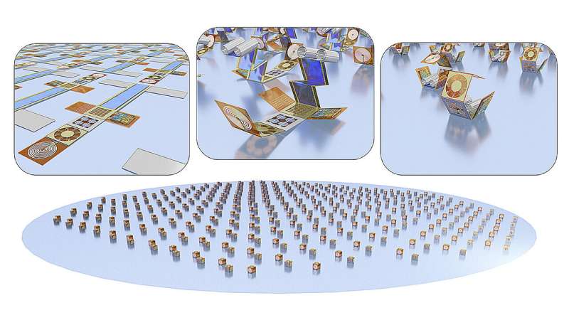 Morphogenesis of self-assembling microelectronic modules could yield sustainable living technology