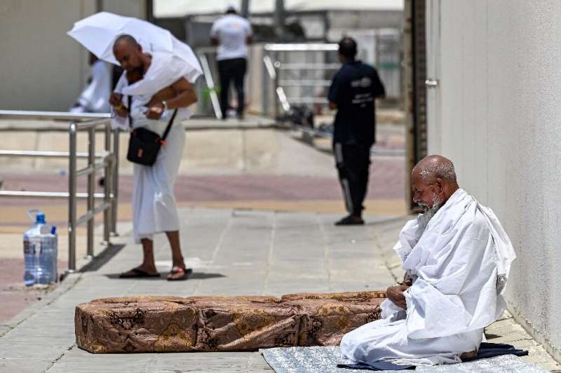 Most of the hajj pilgrimage takes place in the open air