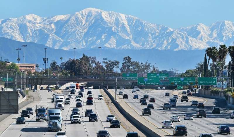 Mountains around Los Angeles have seen heavy snowfall in recent weeks -- and more is on the way