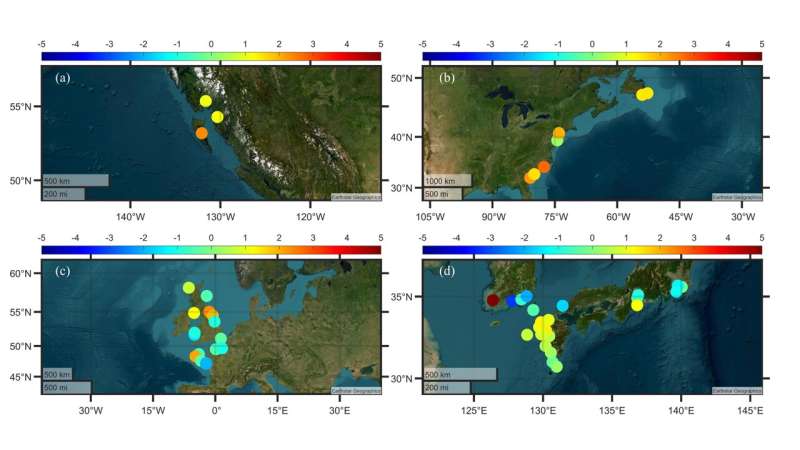 Multi-regional observations and validation of the M3 ocean tide