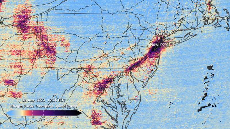 NASA shares first images from US pollution-monitoring instrument