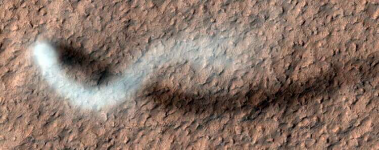 NASA's HiRISE Camera Recently Imaged a Martian Dust Devil. But Why Study Them?