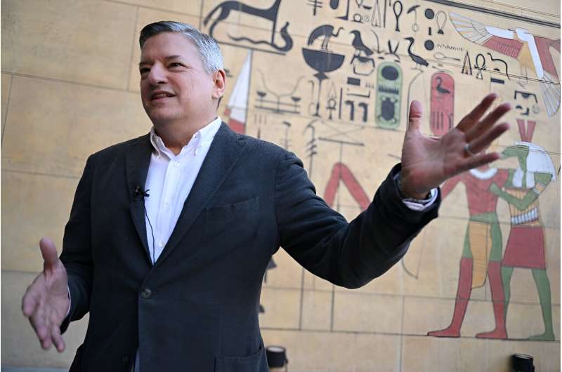 Netflix co-CEO Ted Sarandos attends the press preview for the reopening of the Egyptian Theatre, in Hollywood, California on November 6, 2023
