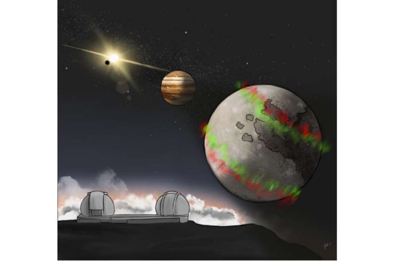 Nuevas auroras detectadas en las cuatro lunas más grandes de Júpiter