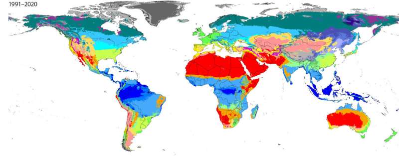 New climate maps predict major changes in vegetation by end of century