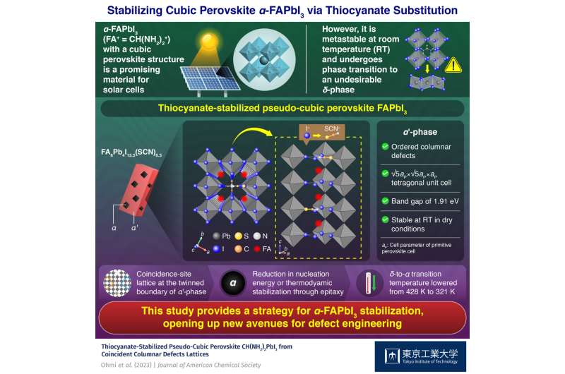 New insight for stabilizing halide perovskite via thiocyanate substitution