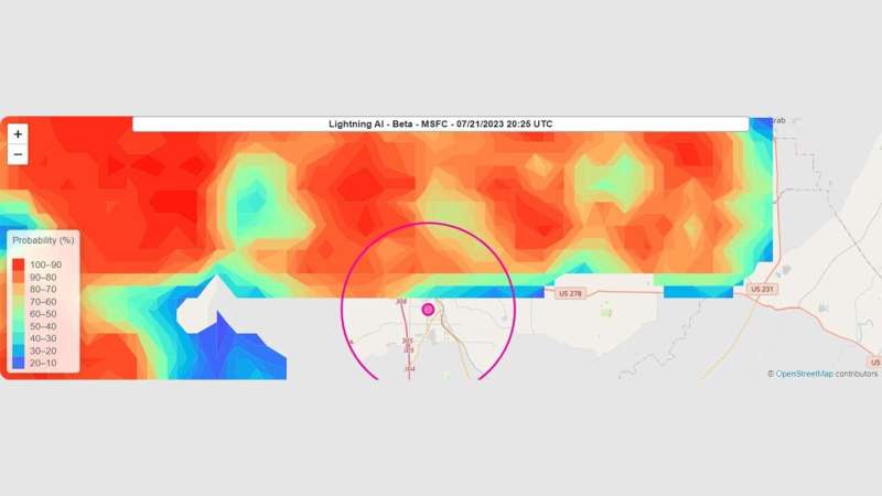New lightning prediction tool provides critical weather forecasting support at Rock the South