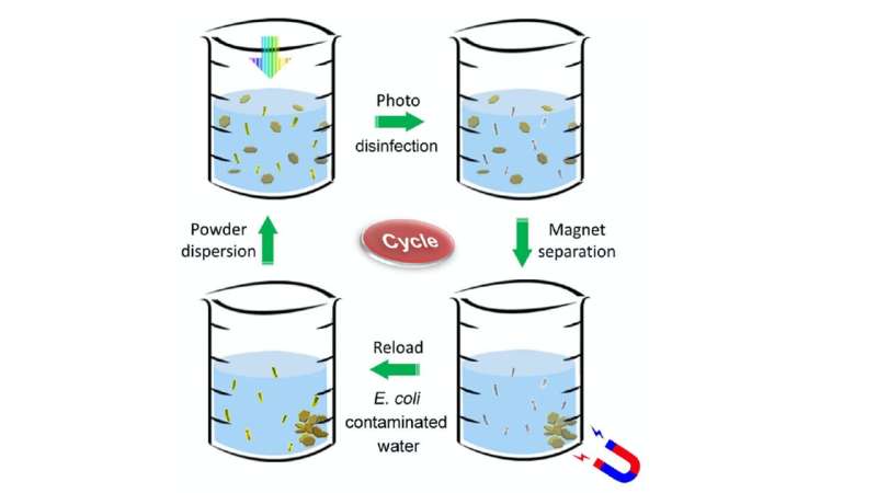 New non-toxic powder uses sunlight to quickly disinfect contaminated drinking water