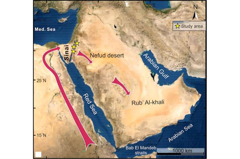 New path for early human migrations through a once-lush Arabia contradicts a single 'out of Africa' origin