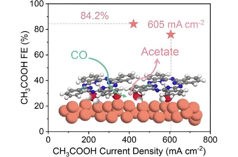 New strategy boosts selective carbon monoxide electrolysis to acetate